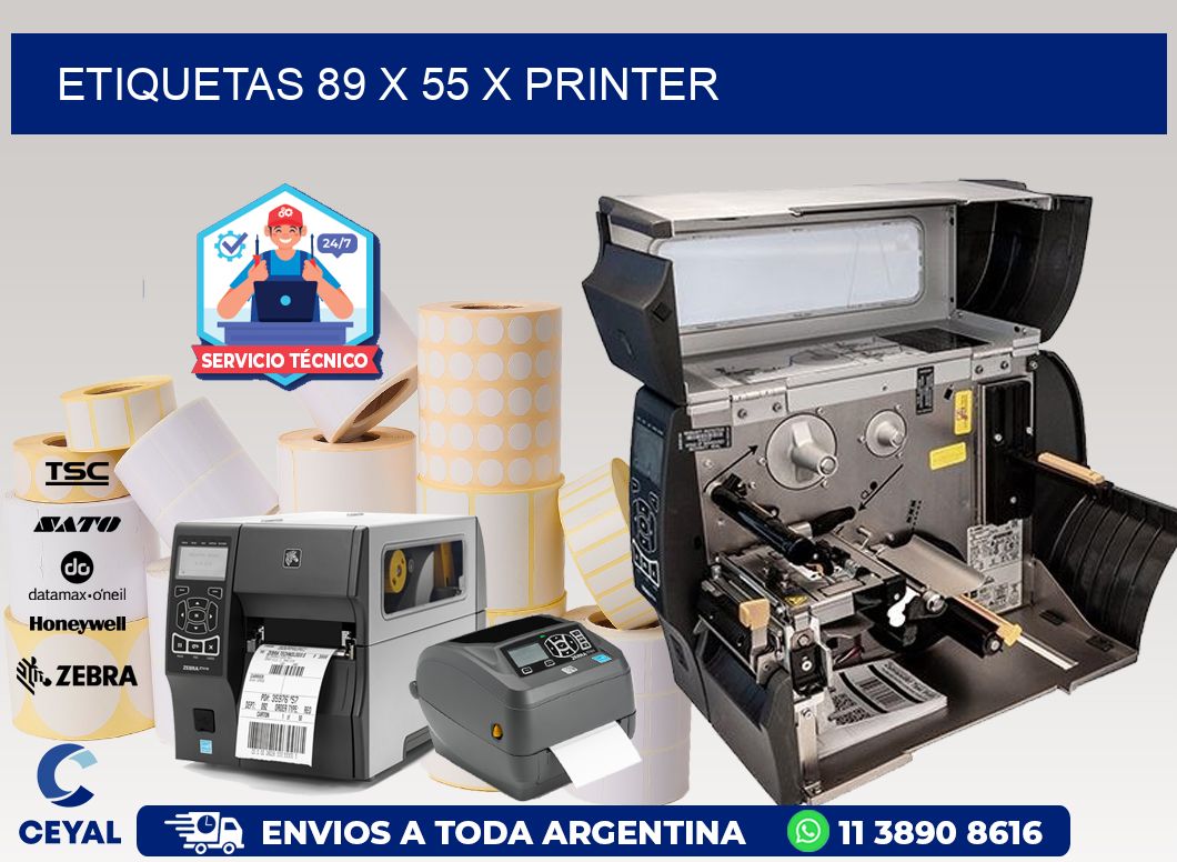 ETIQUETAS 89 x 55 X PRINTER