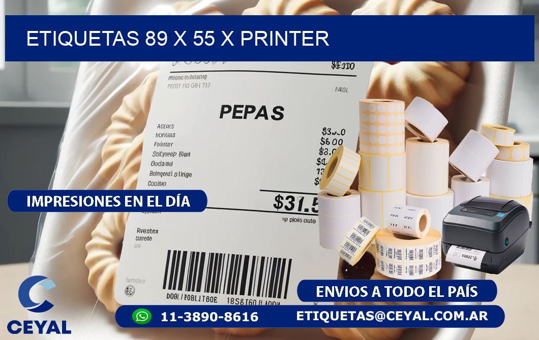 ETIQUETAS 89 x 55 X PRINTER