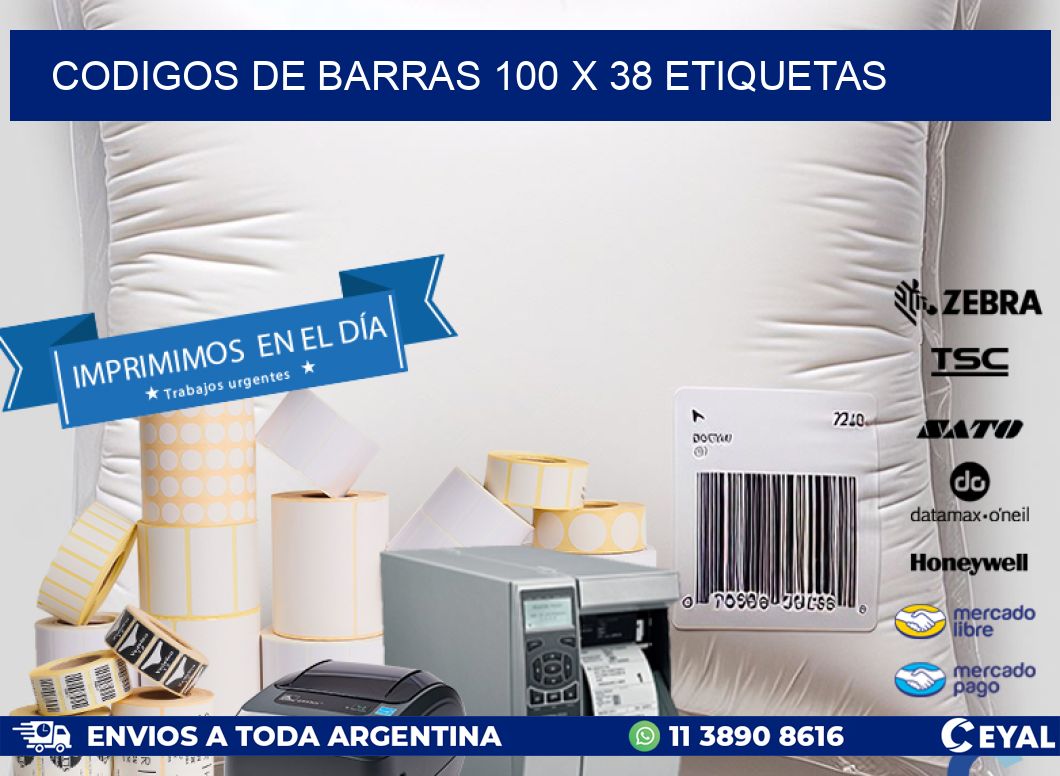 codigos de barras 100 x 38 etiquetas