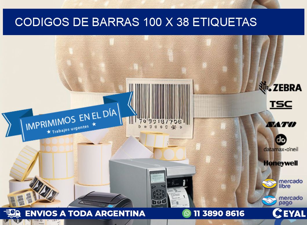 codigos de barras 100 x 38 etiquetas