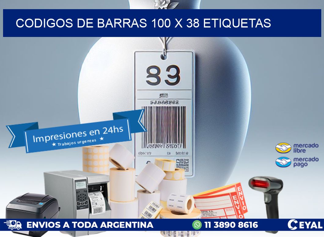 codigos de barras 100 x 38 etiquetas