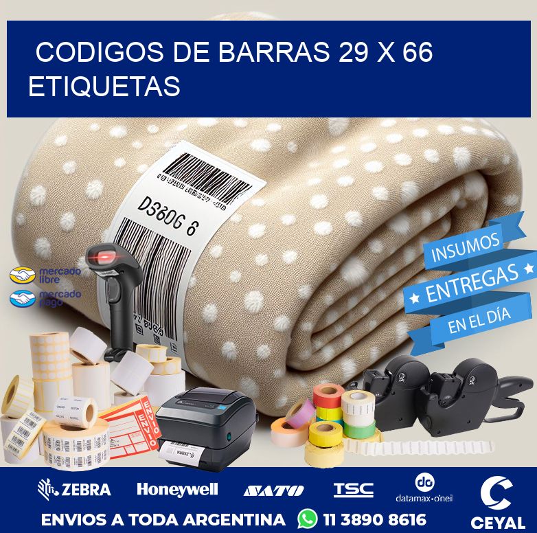 codigos de barras 29 x 66 etiquetas
