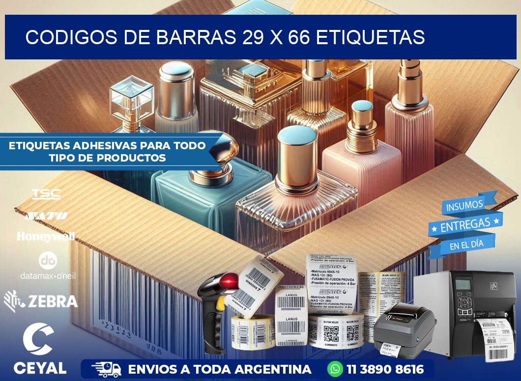 codigos de barras 29 x 66 etiquetas