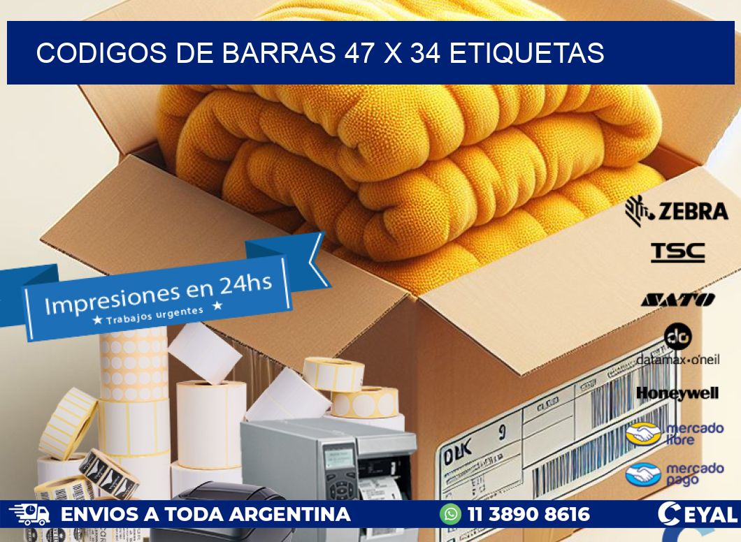 codigos de barras 47 x 34 etiquetas
