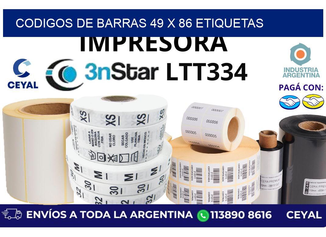 codigos de barras 49 x 86 etiquetas