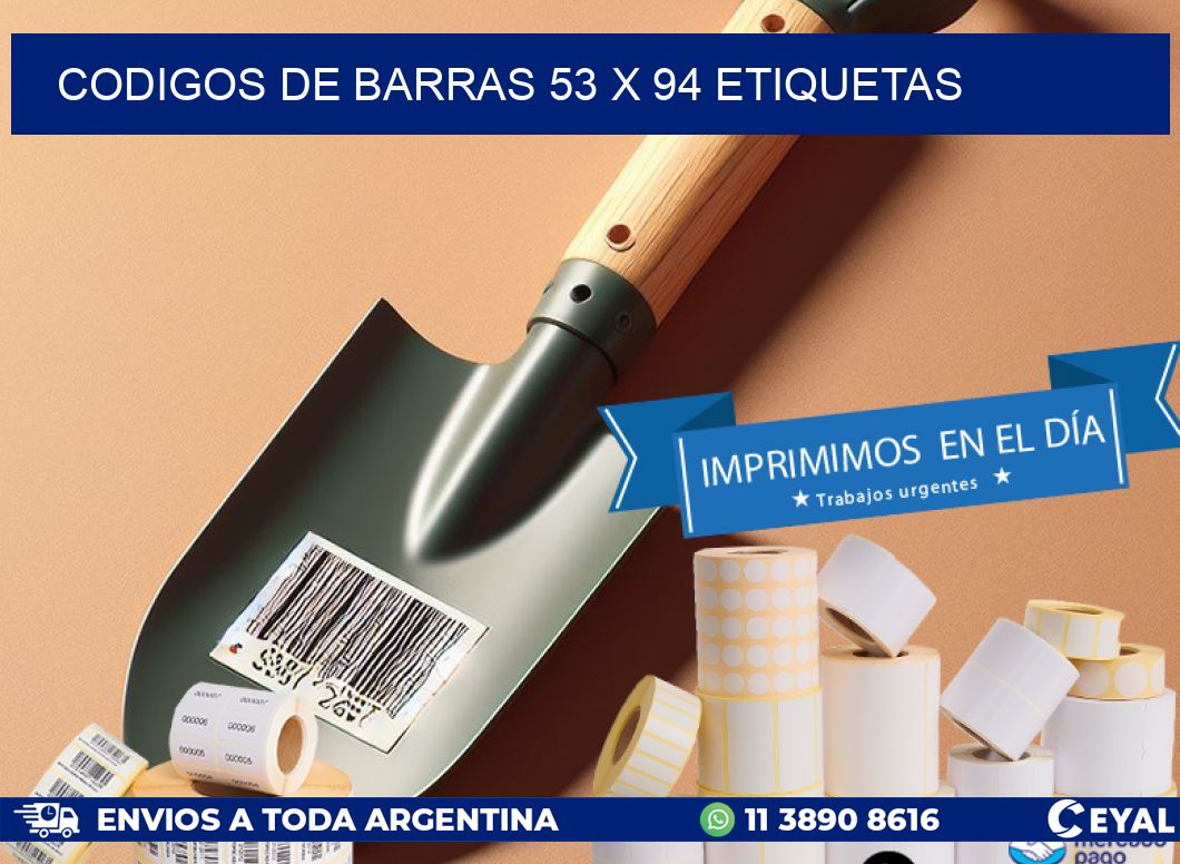 codigos de barras 53 x 94 etiquetas
