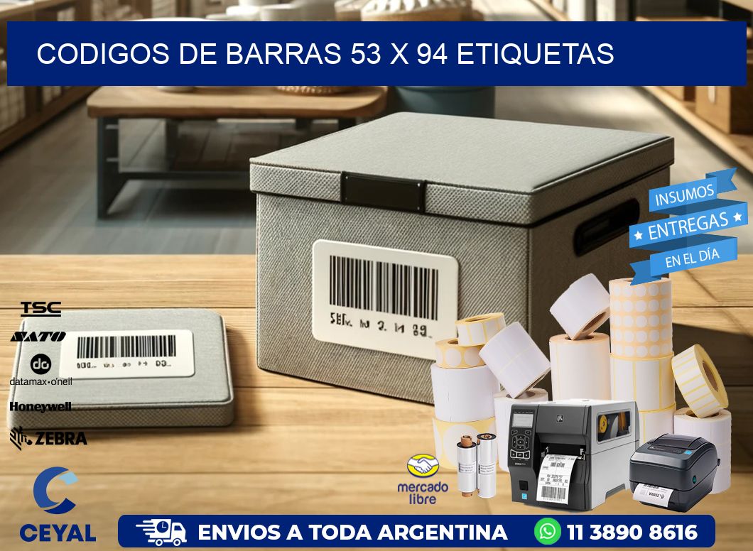 codigos de barras 53 x 94 etiquetas