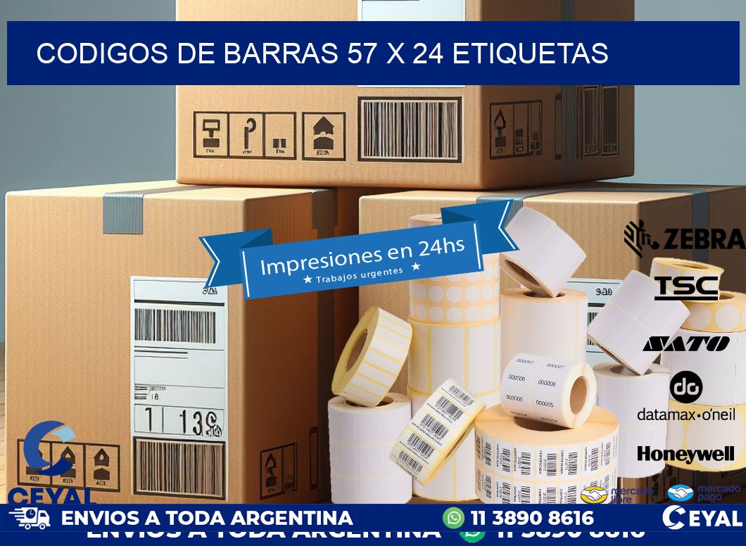 codigos de barras 57 x 24 etiquetas