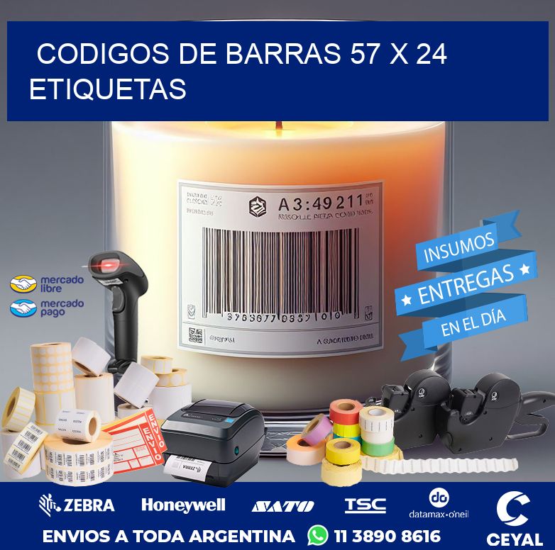 codigos de barras 57 x 24 etiquetas