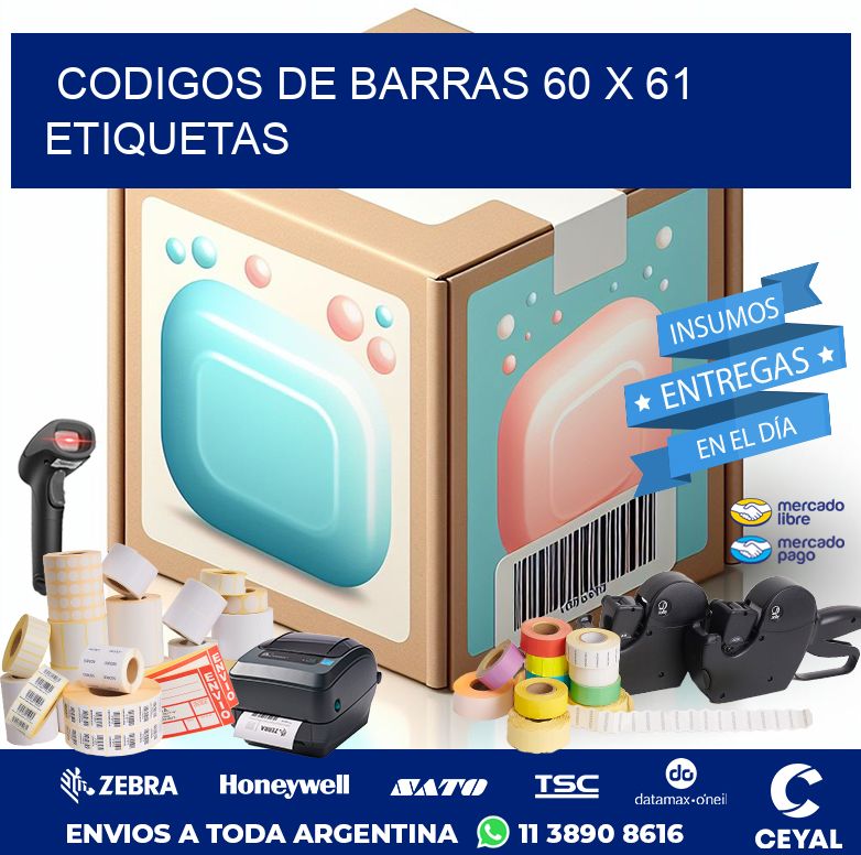 codigos de barras 60 x 61 etiquetas