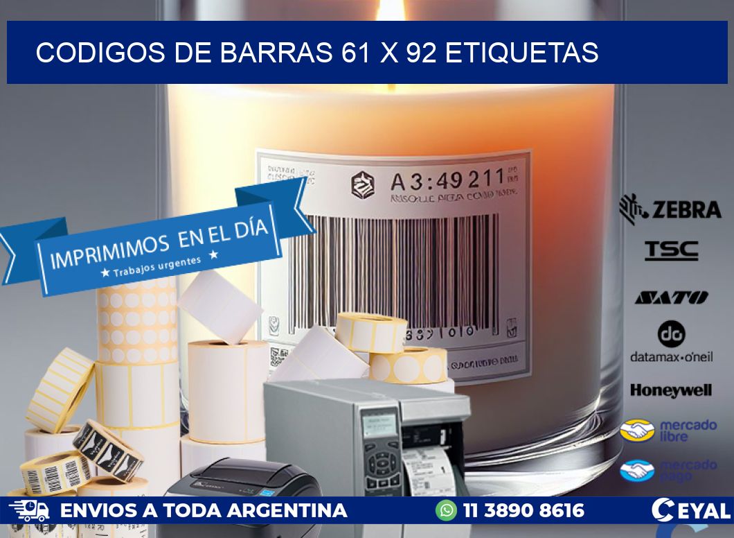codigos de barras 61 x 92 etiquetas