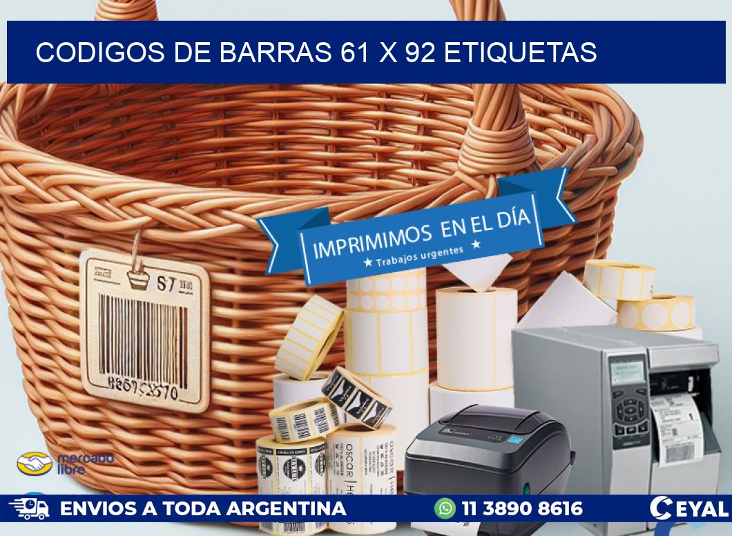 codigos de barras 61 x 92 etiquetas