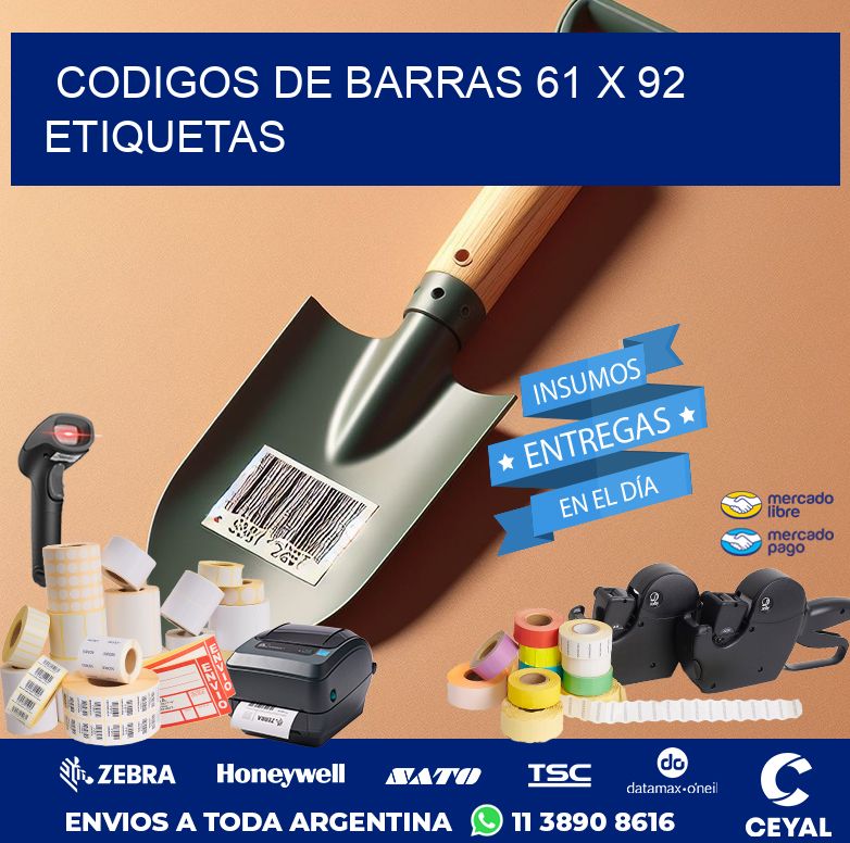 codigos de barras 61 x 92 etiquetas