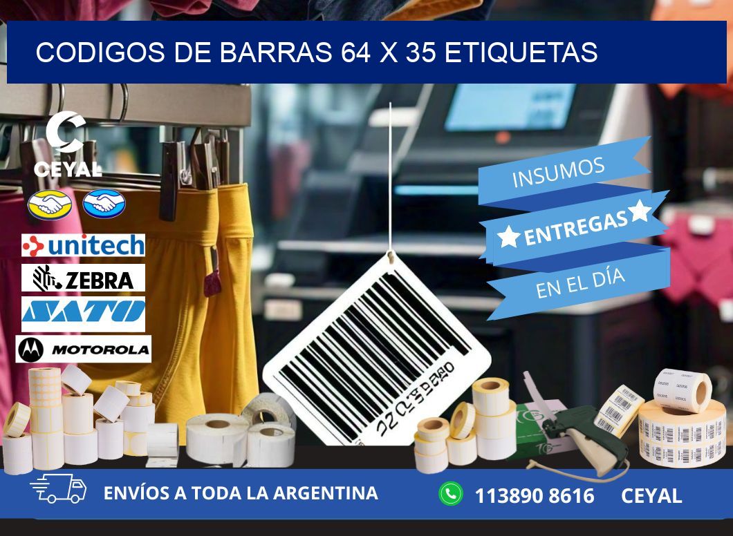 codigos de barras 64 x 35 etiquetas