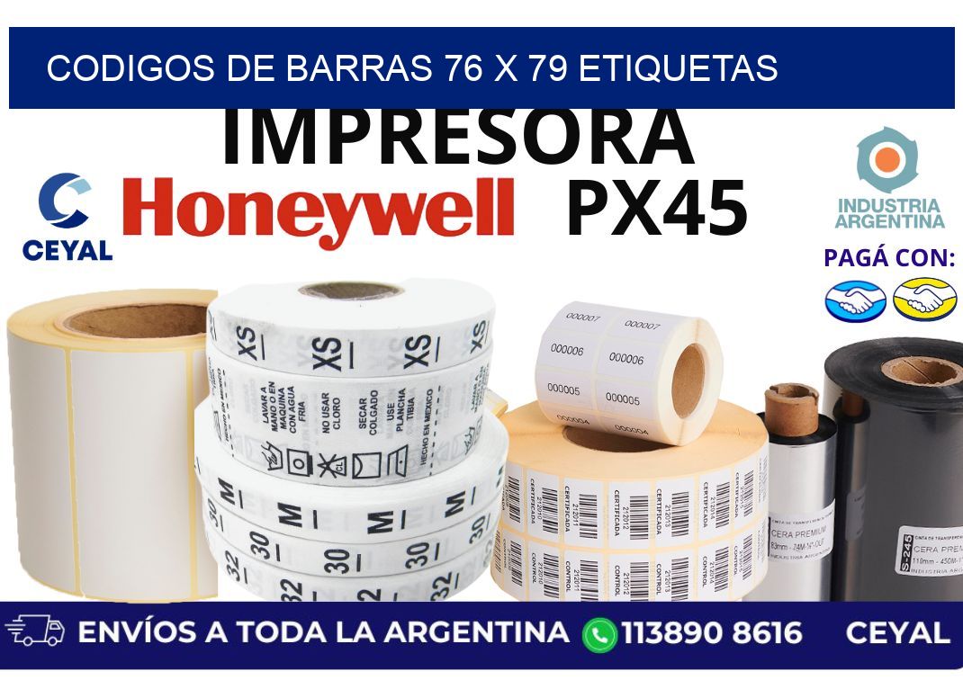 codigos de barras 76 x 79 etiquetas