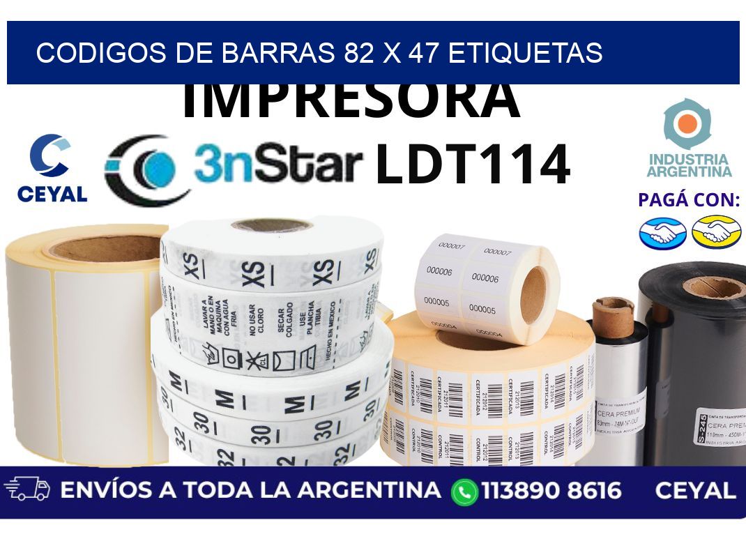 codigos de barras 82 x 47 etiquetas