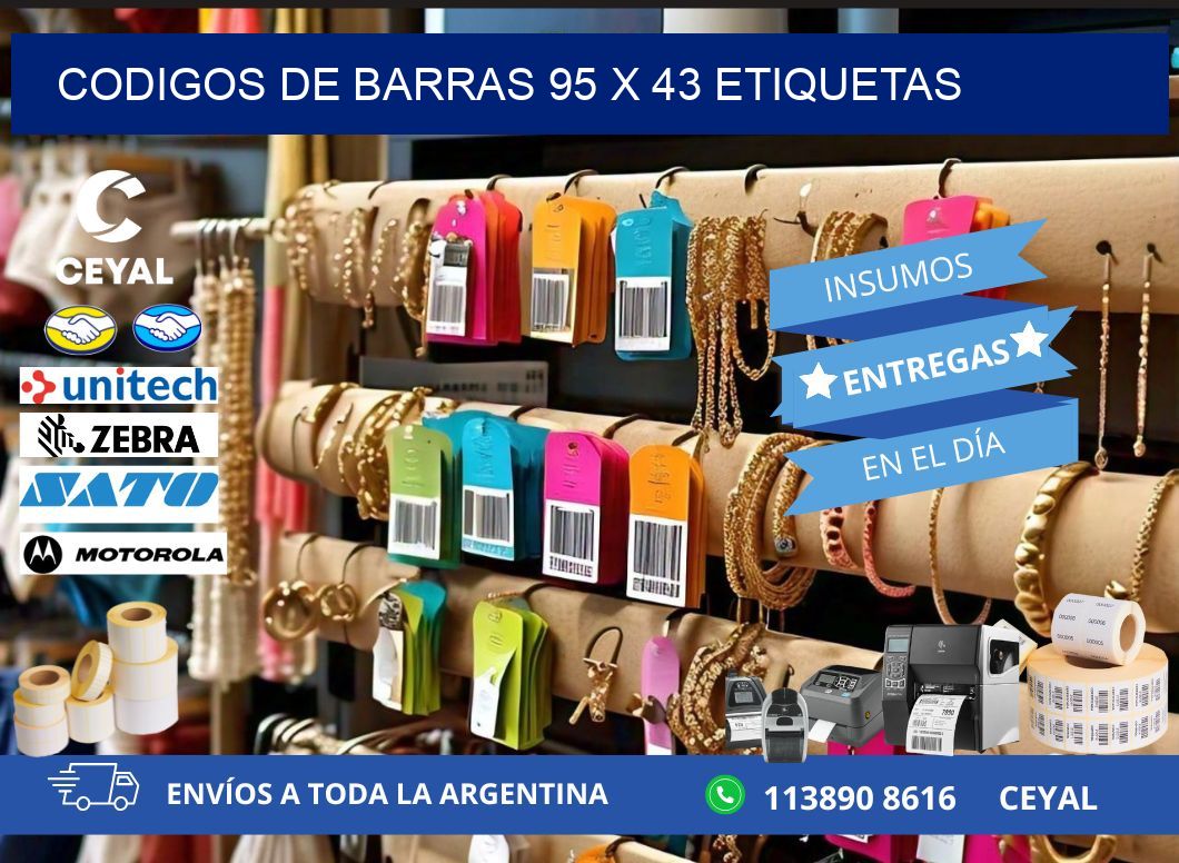 codigos de barras 95 x 43 etiquetas