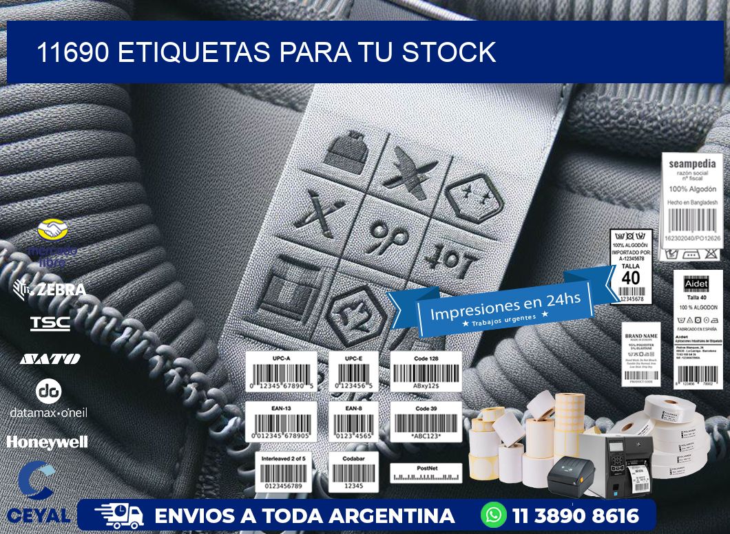 11690 etiquetas para tu stock