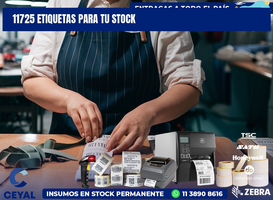 11725 etiquetas para tu stock