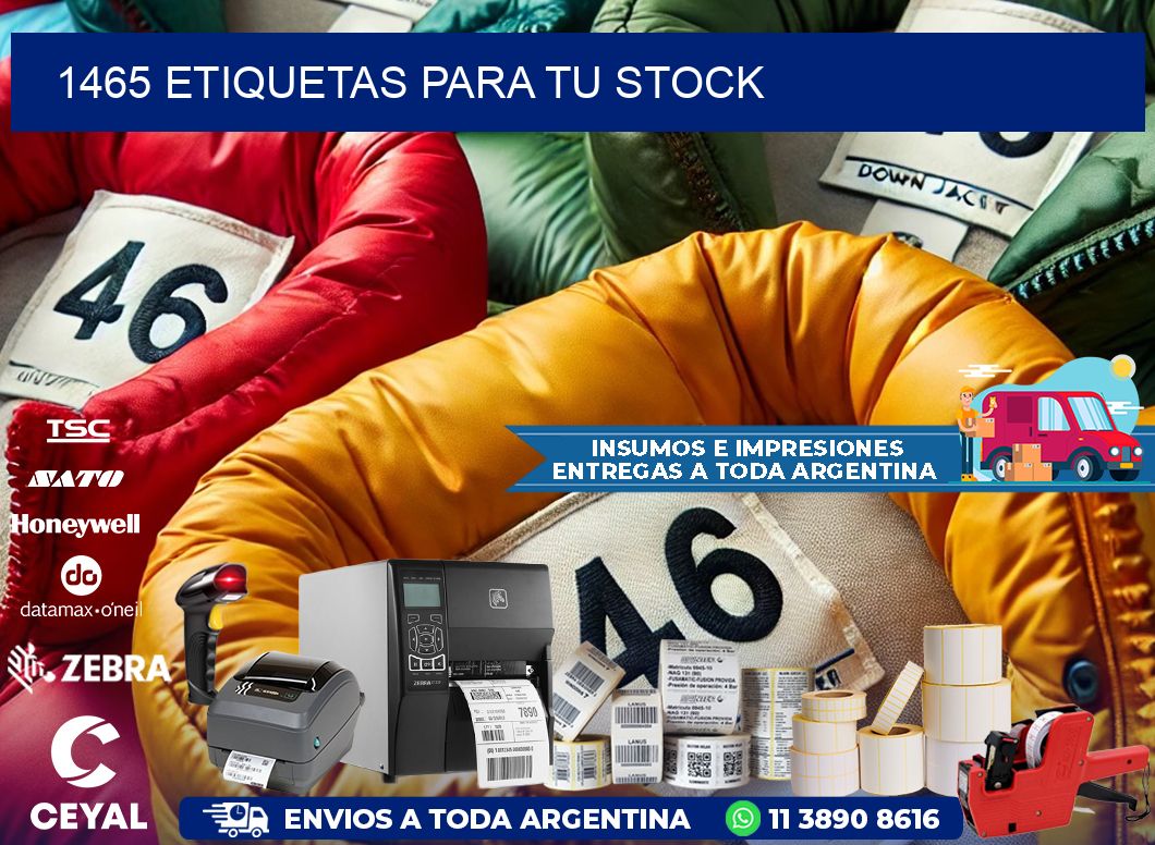 1465 etiquetas para tu stock