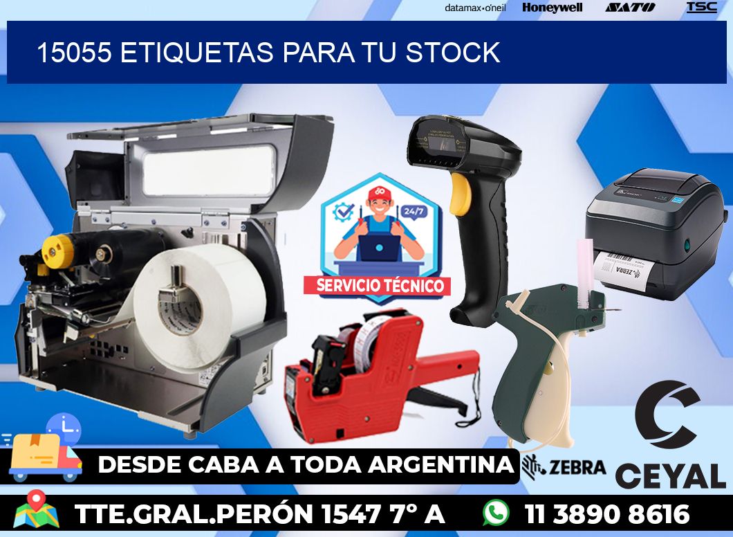 15055 etiquetas para tu stock