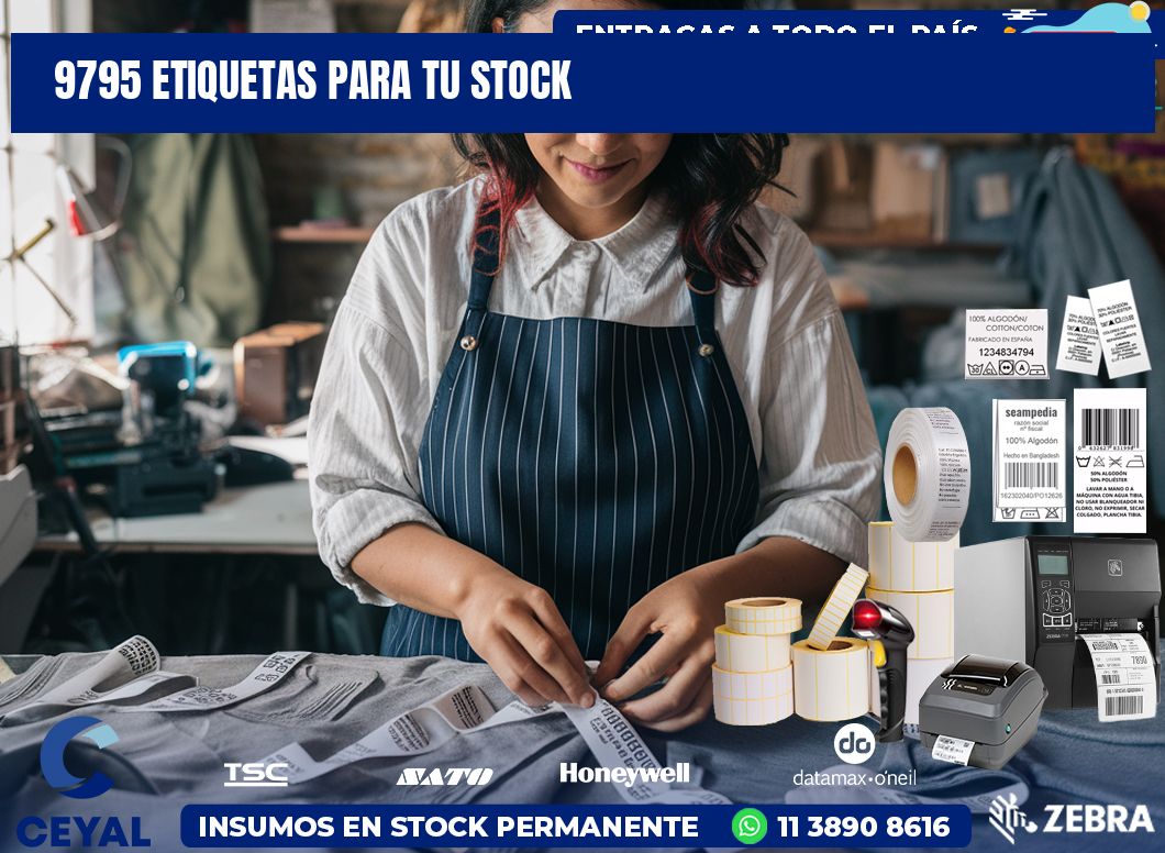 9795 etiquetas para tu stock