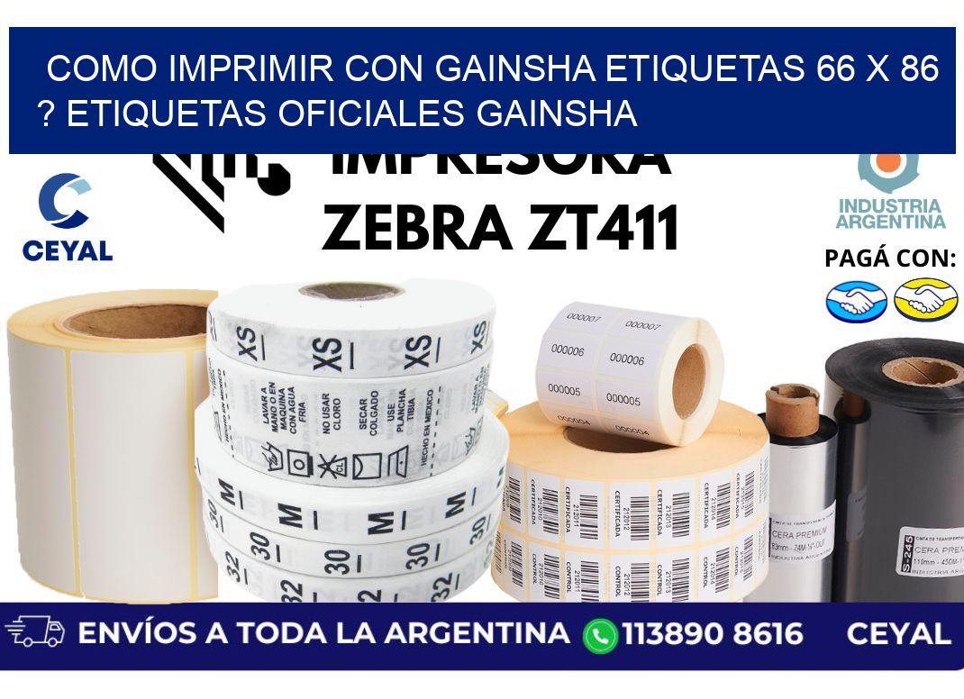 como imprimir con gainsha etiquetas 66 x 86 ? etiquetas oficiales gainsha