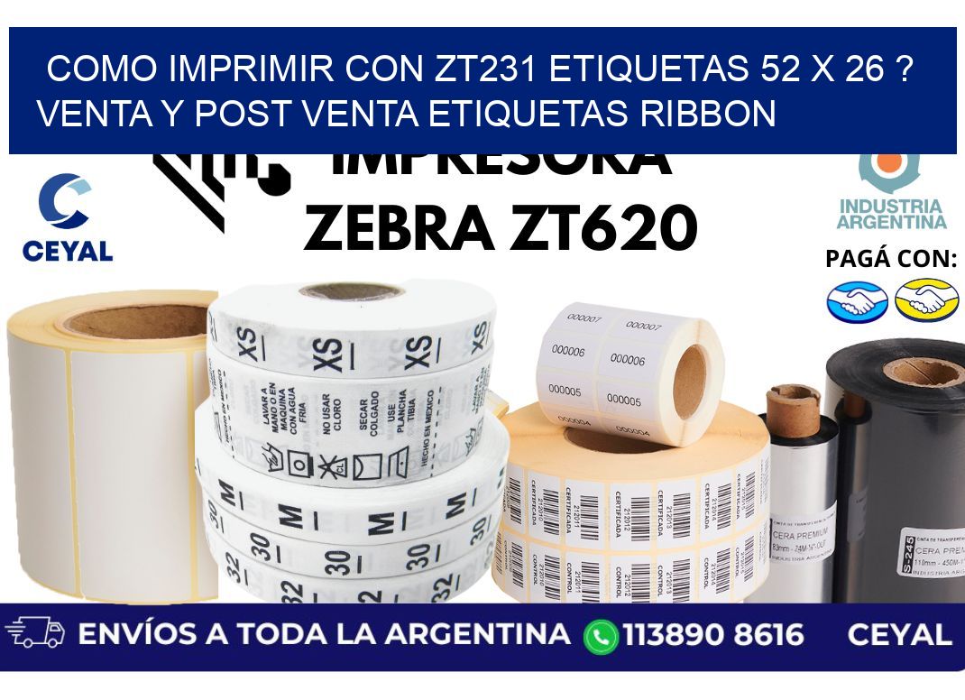 como imprimir con zt231 etiquetas 52 x 26 ? Venta y post venta etiquetas ribbon