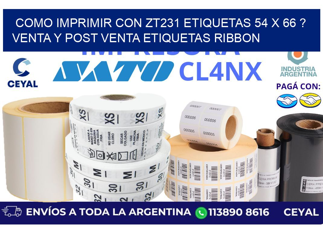 como imprimir con zt231 etiquetas 54 x 66 ? Venta y post venta etiquetas ribbon