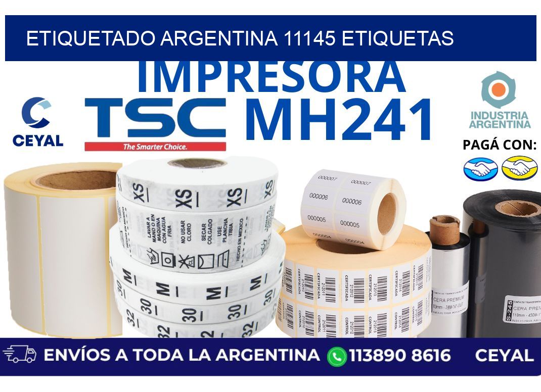 etiquetado argentina 11145 etiquetas