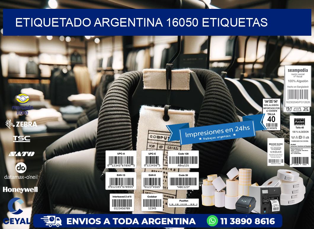 etiquetado argentina 16050 etiquetas
