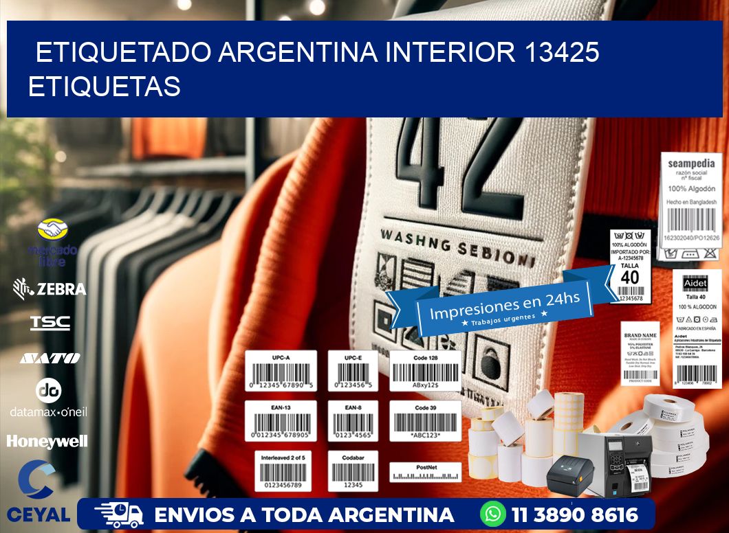etiquetado argentina interior 13425 etiquetas