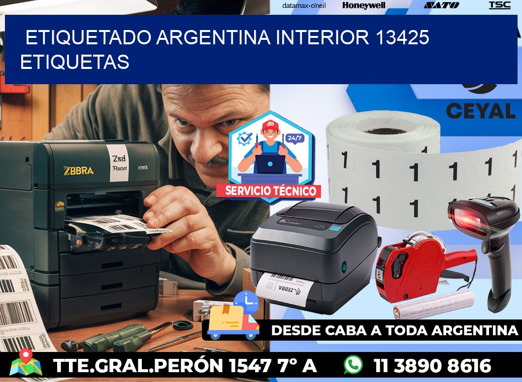 etiquetado argentina interior 13425 etiquetas