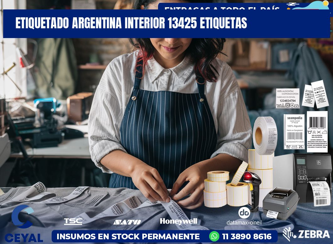 etiquetado argentina interior 13425 etiquetas