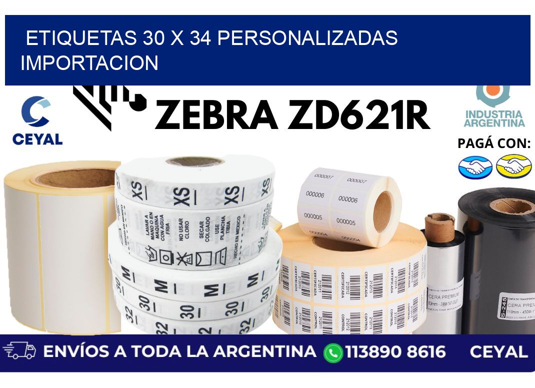 etiquetas 30 x 34 personalizadas importacion