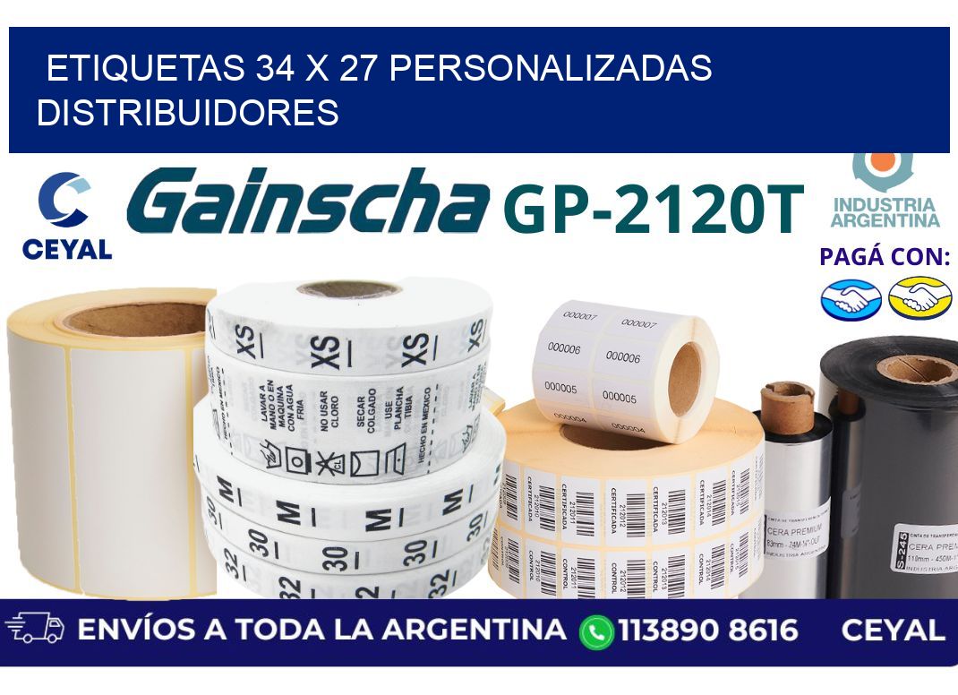 etiquetas 34 x 27 personalizadas distribuidores