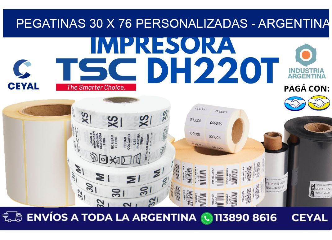 pegatinas 30 x 76 personalizadas - Argentina
