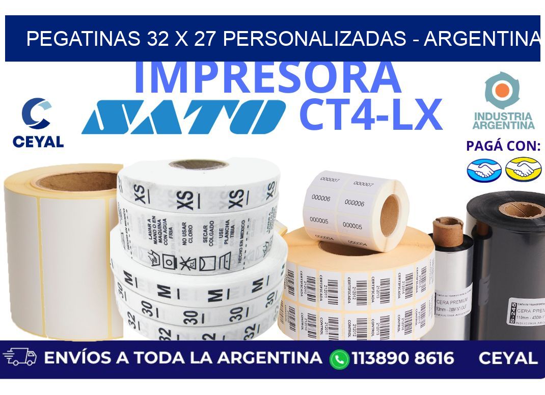 pegatinas 32 x 27 personalizadas – Argentina