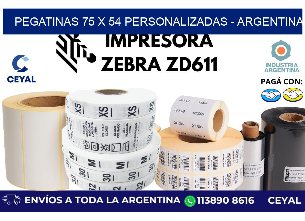 pegatinas 75 x 54 personalizadas - Argentina