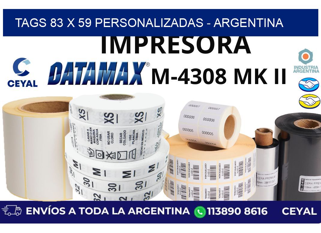 tags 83 x 59 personalizadas – Argentina