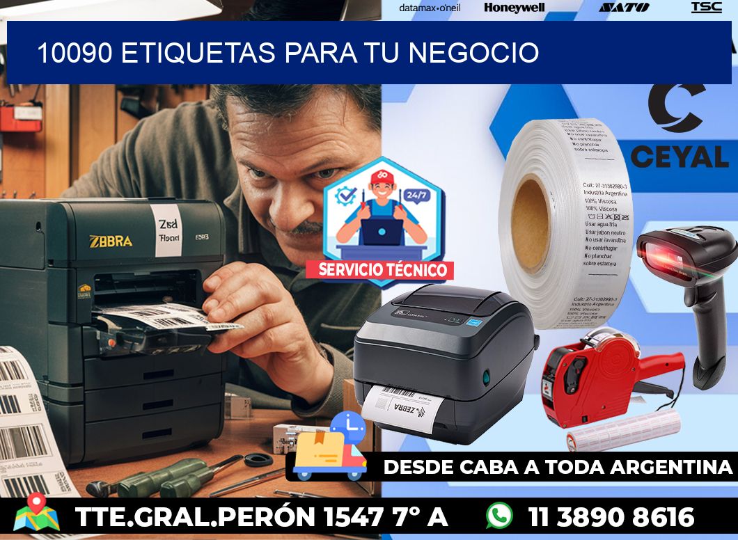 10090 etiquetas para tu negocio