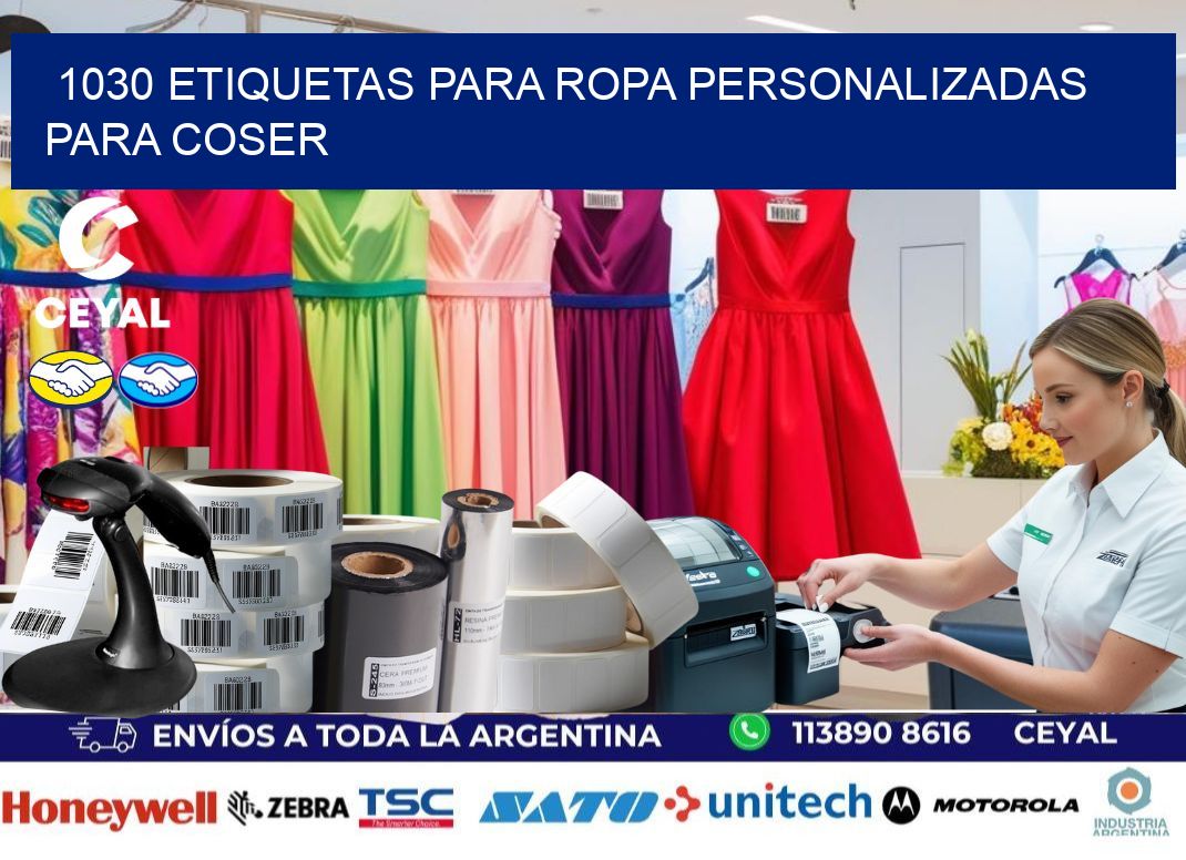 1030 Etiquetas para ropa personalizadas para coser