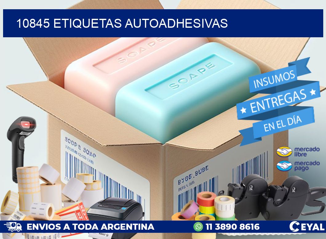 10845 etiquetas autoadhesivas
