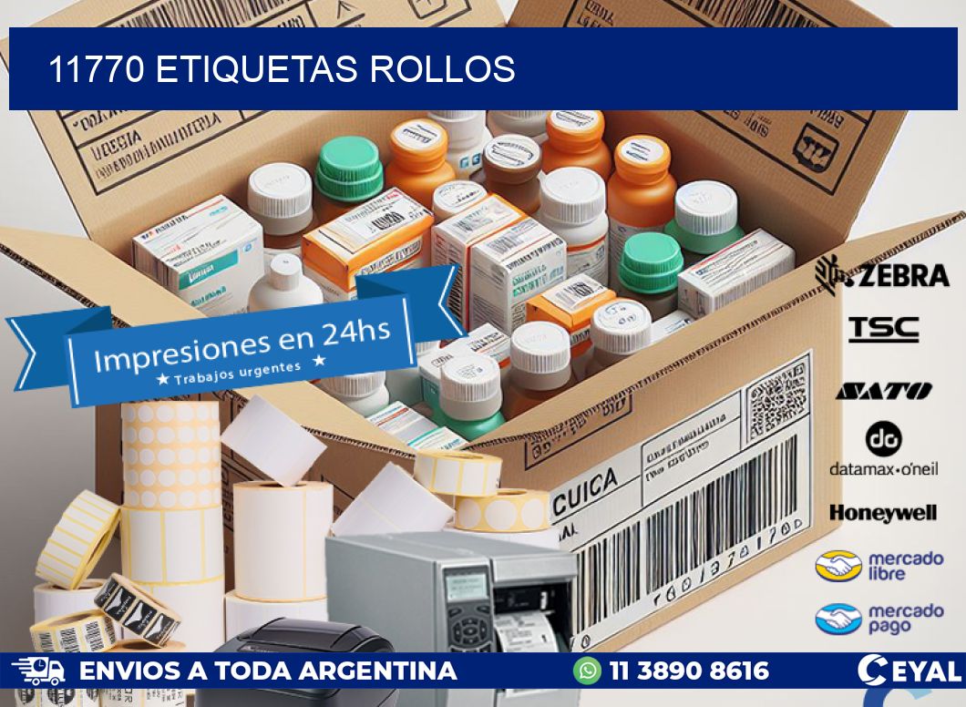 11770 etiquetas rollos