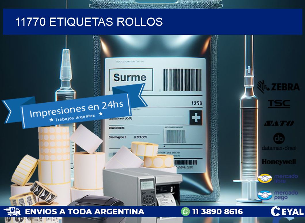 11770 etiquetas rollos