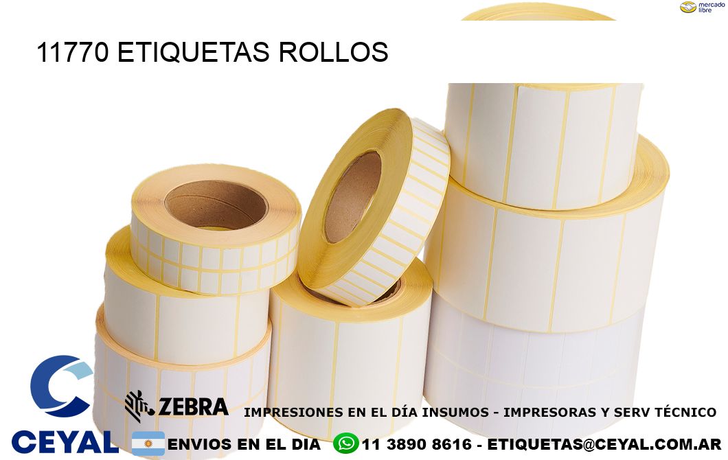 11770 etiquetas rollos