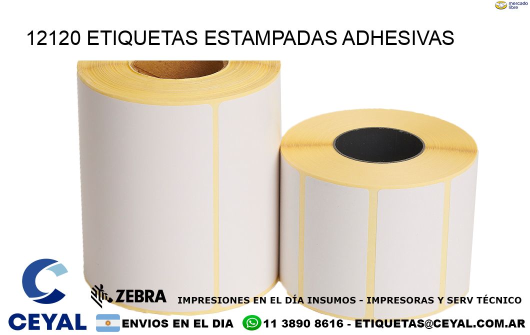 12120 etiquetas estampadas adhesivas