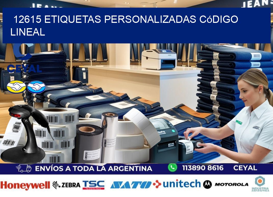 12615 Etiquetas personalizadas código lineal