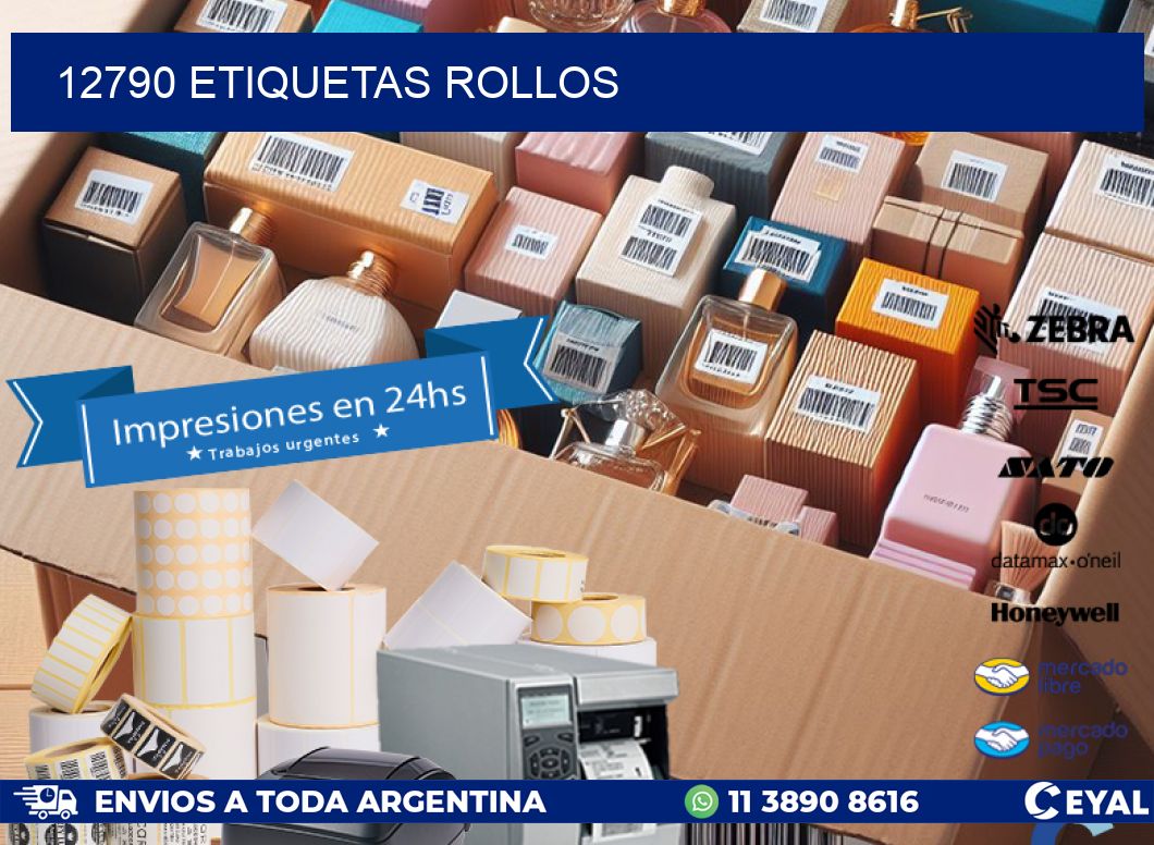 12790 etiquetas rollos