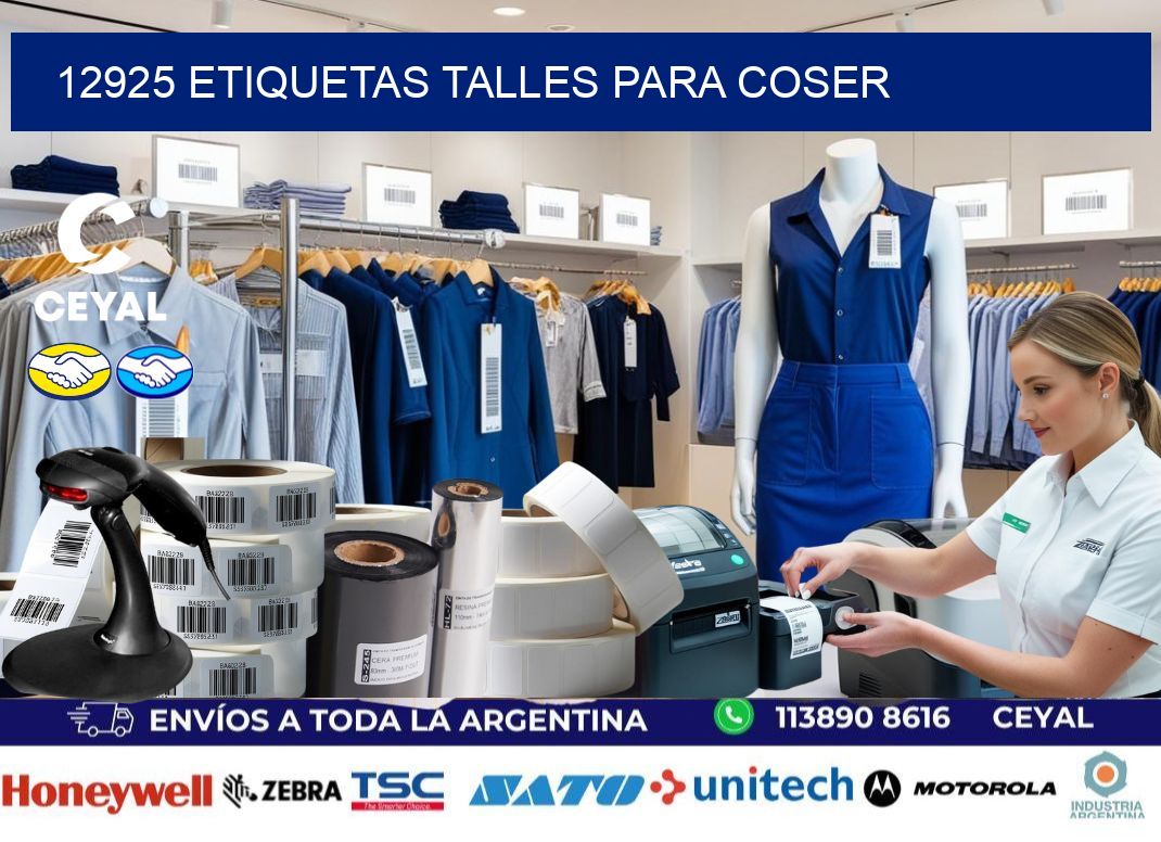12925 ETIQUETAS TALLES PARA COSER